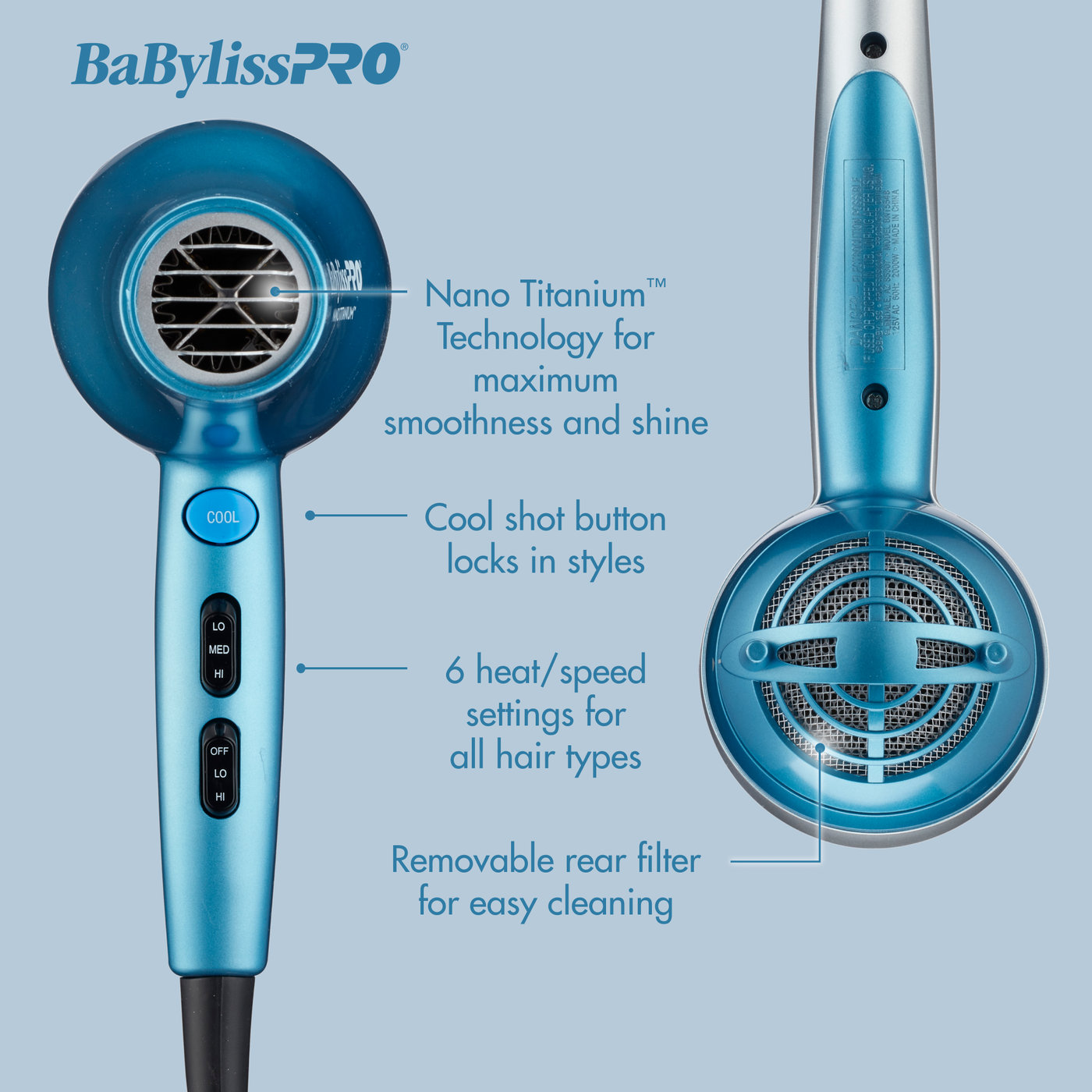 BaBylissPRO® Nano Titanium™ Dryer