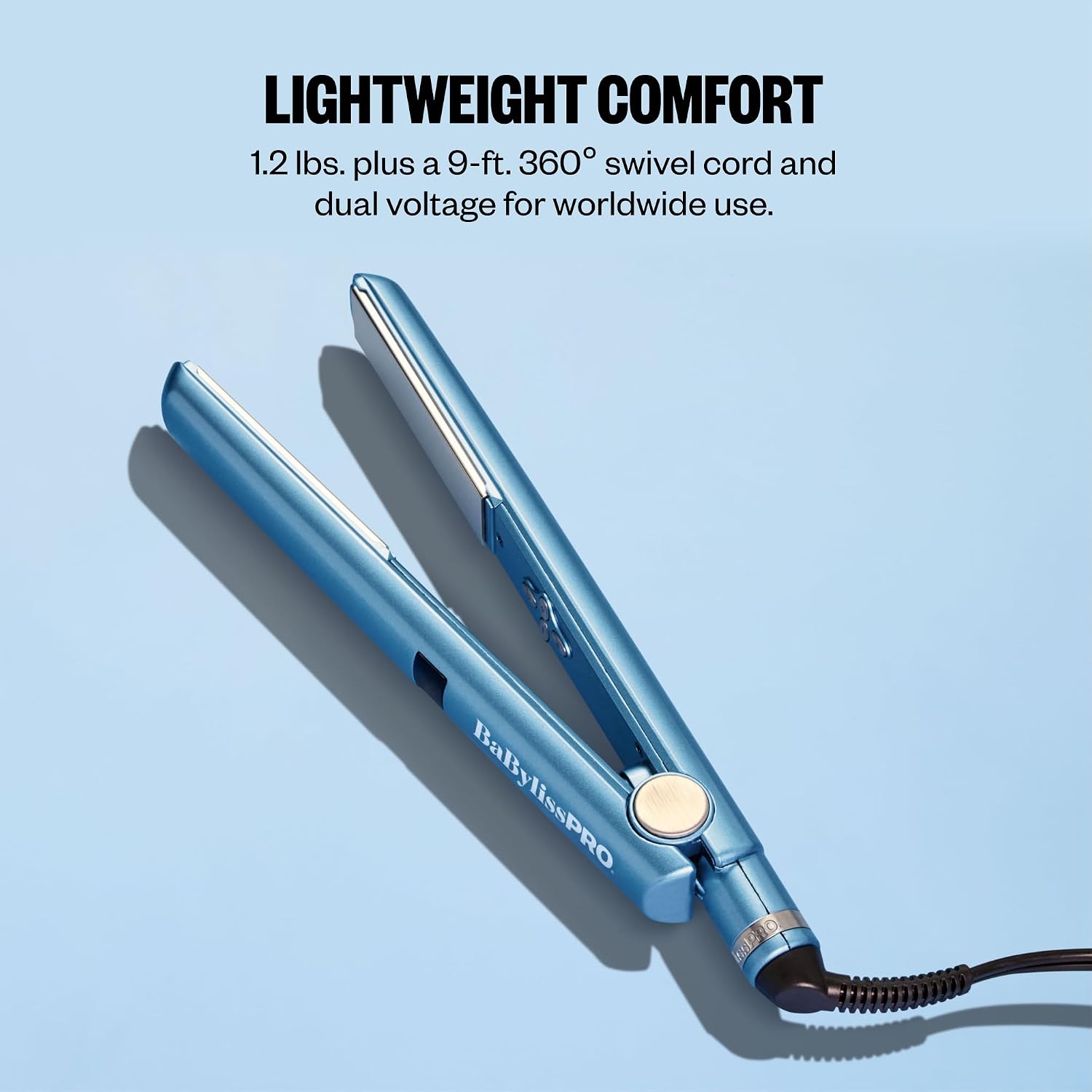 BaBylissPRO Nano Titanium 1" Digital Hair Straightener Flat Iron