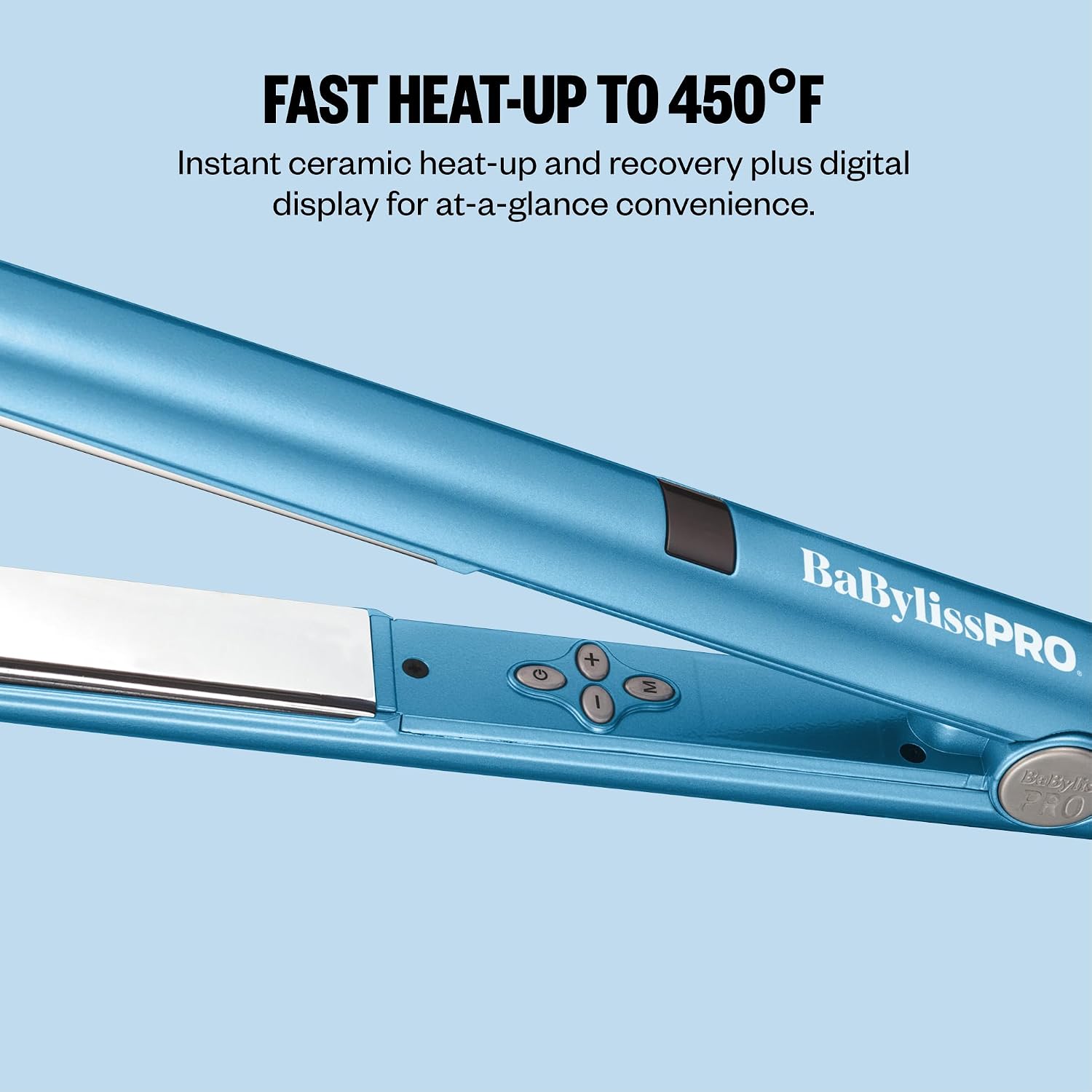 BaBylissPRO Nano Titanium 1" Digital Hair Straightener Flat Iron