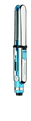 BaBylissPRO Nano Titanium Prima2000 Stainless Steel Mini Straightening Flat Iron - Blue - 0.75