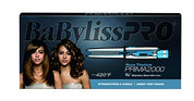 BaBylissPRO Nano Titanium Prima2000 Stainless Steel Mini Straightening Flat Iron - Blue - 0.75