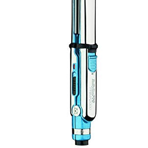 BaBylissPRO Nano Titanium Prima2000 Stainless Steel Mini Straightening Flat Iron - Blue - 0.75