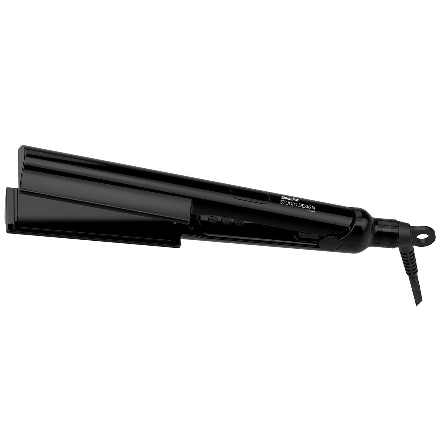 BaBylissPRO Flat Iron Hair Straightener, 1.5" Rootreacher Hair Straightener Iron, Perfect for Close to Scalp, Roots Straightening, All Hair Types, Black