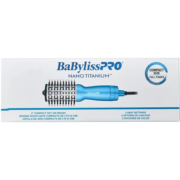 BaByliss Pro Nano Titanium Compact Hot Air Brush - 2"