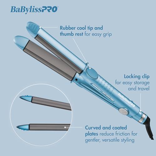 BaBylissPRO Nano Titanium 1" Curved Hair Iron
