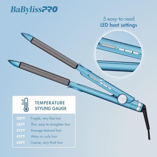 BaBylissPRO Nano Titanium 1" Curved Hair Iron