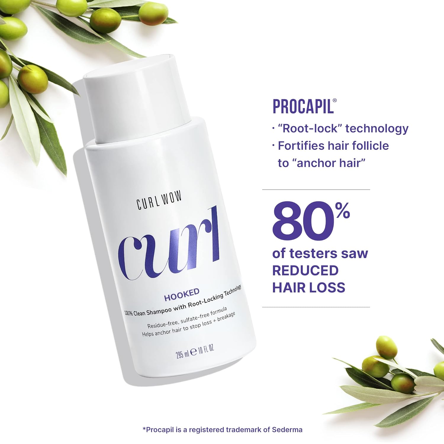 Curl Shampoo Hooked with Root-Locking Technology