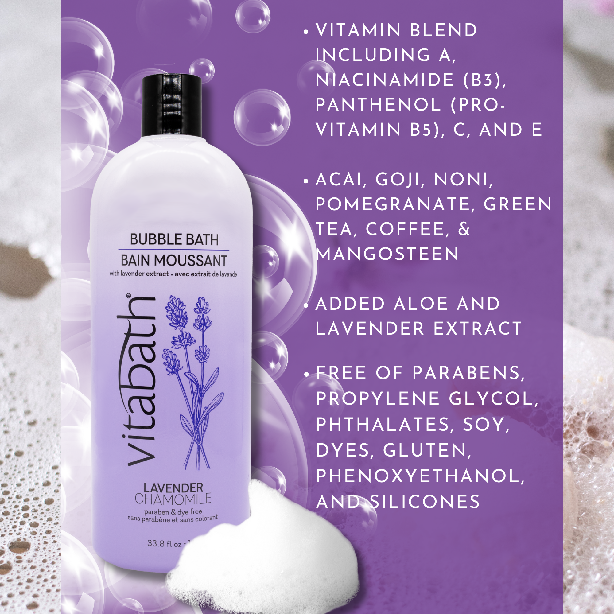 Vitabath Lavender Chamomile Bubble Bath