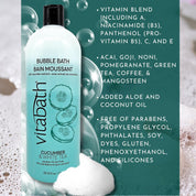 Vitabath Cucumber & White Tea Bubble Bath