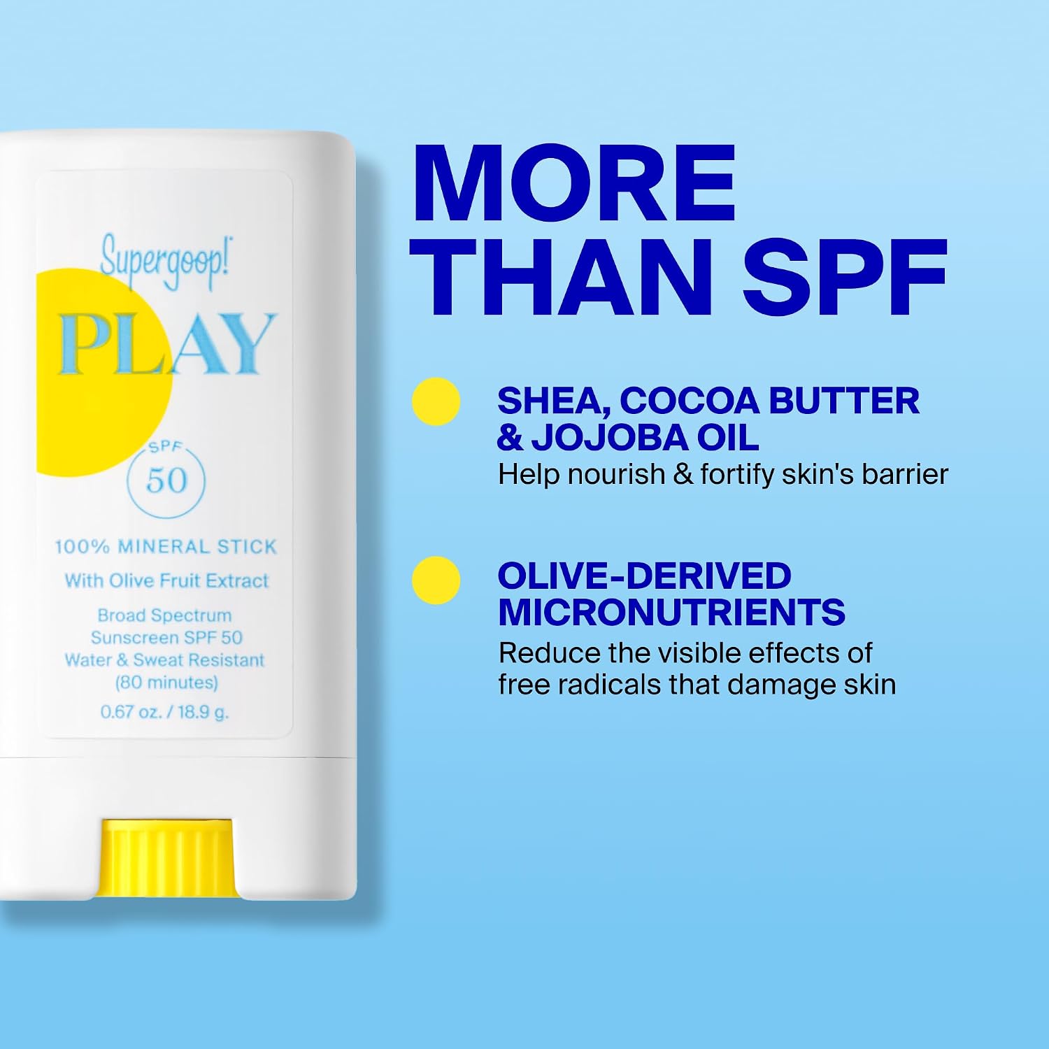 Play 100% Mineral Stick SPF 50