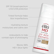 EltaMD UV AOX Elements Tinted Broad Spectrum SPF 50