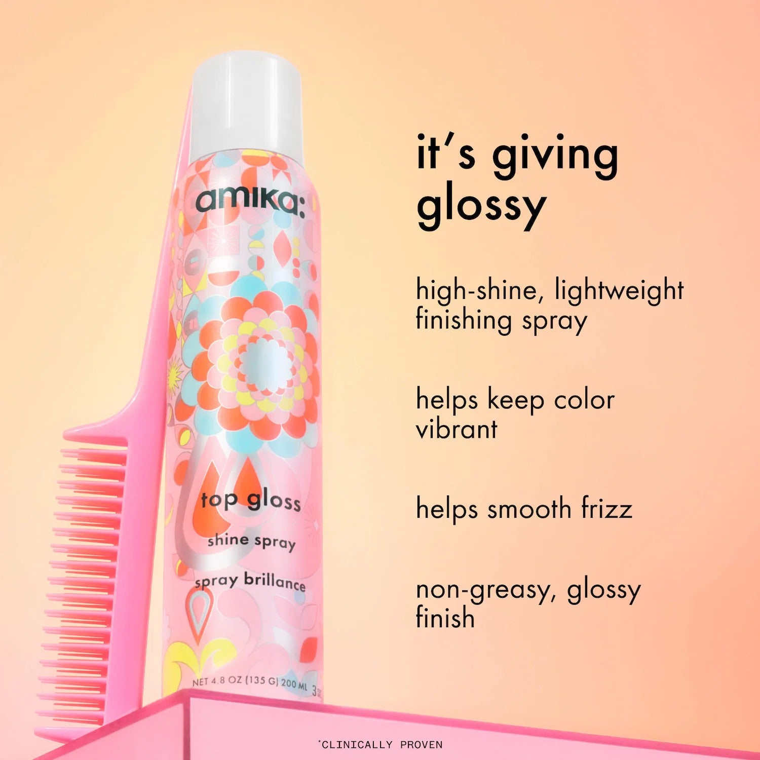 Amika Top Gloss Hair Shine Spray