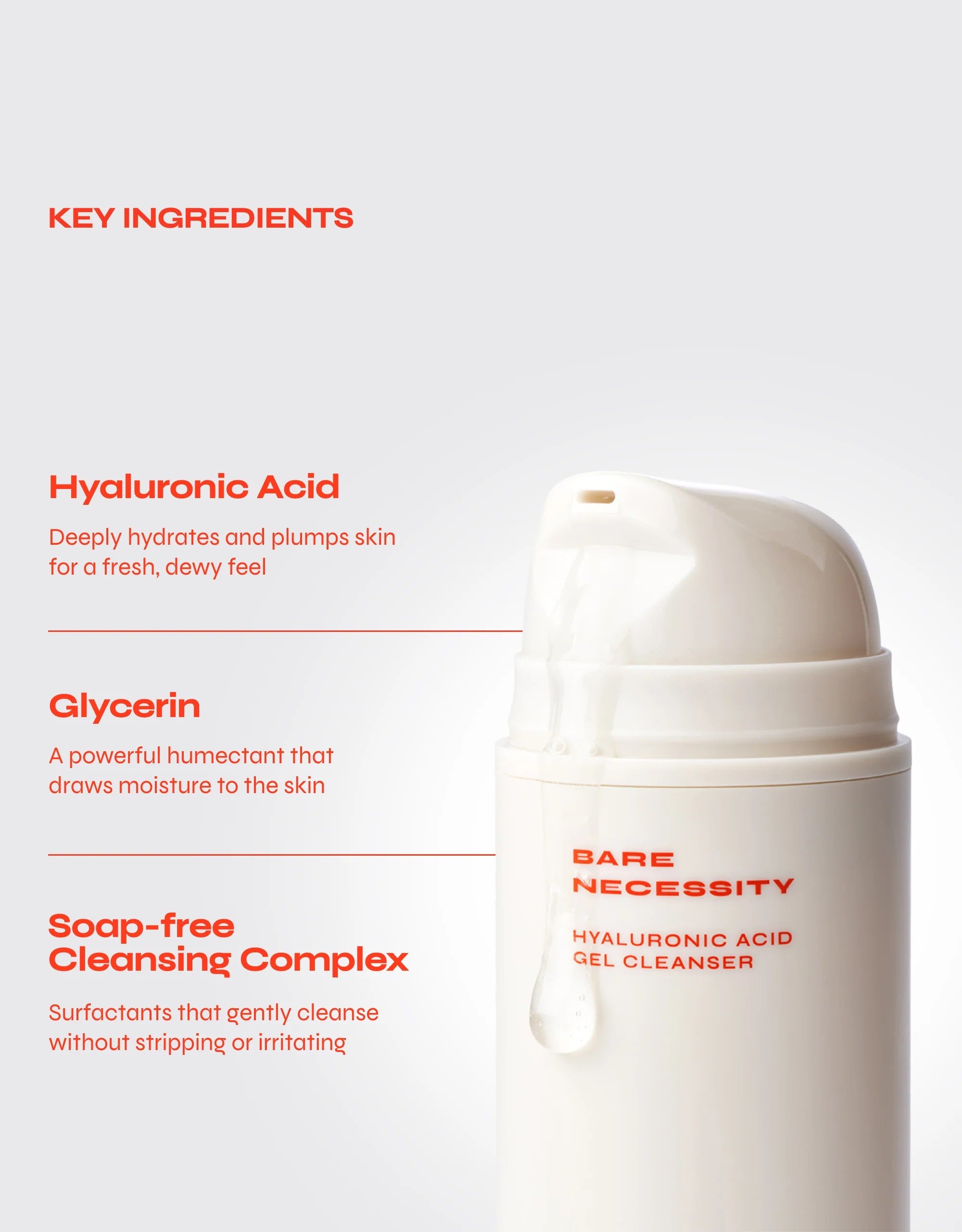 Bare Necessity - Hyaluronic Acid Gel Cleanser