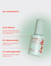 REVERSE - 0.2% Retinol Firming Serum for Fine Lines & Wrinkles