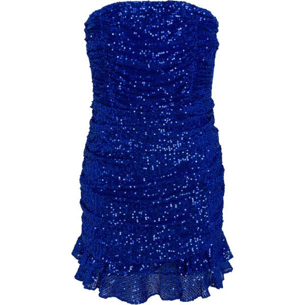 Gold Rush NYC Girls Capri Blue Ophelia Sequin Dress