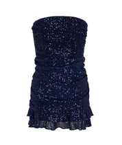 Sequin Ophelia Dress Navy