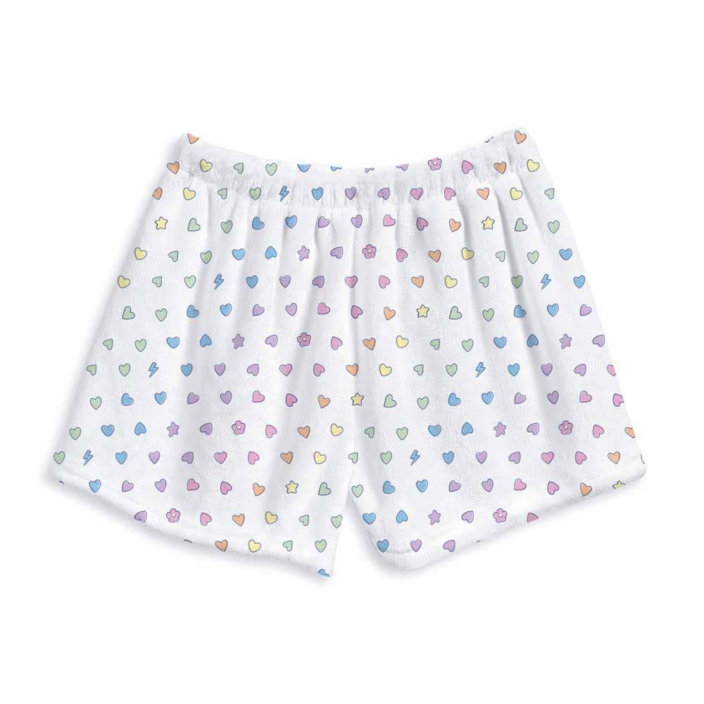 Fuzzy Shorts Girl Rainbow Remix X-Small
