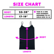 Girls Full Camisole 10/14 White