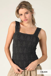 Niki Biki Lace Textured Square Top