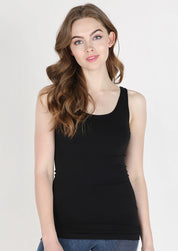 Niki Biki Plain Jersey Tank Top Black