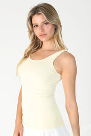 Niki Biki Plain Jersey Tank Top Ivory