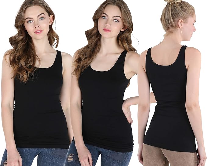 Niki Biki Seamless Premium Tank Top Black
