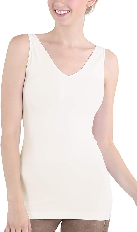 Niki Biki Seamless Premium Tank Top Ivory