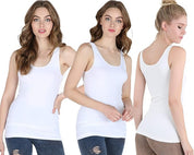 Niki Biki Seamless Premium Tank Top White