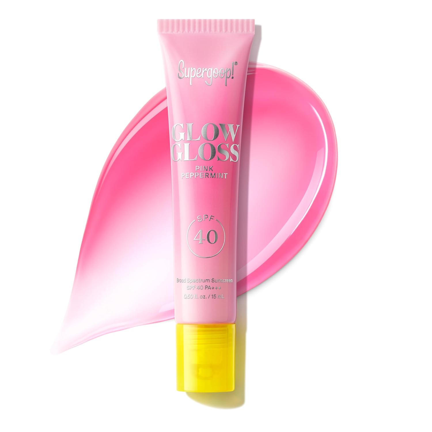 Supergoop! Glow Gloss SPF 40 Lip Balm Pink Peppermint