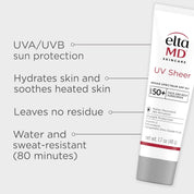 EltaMD UV Sheer Broad Spectrum SPF 50+ Face and Body Sunscreen