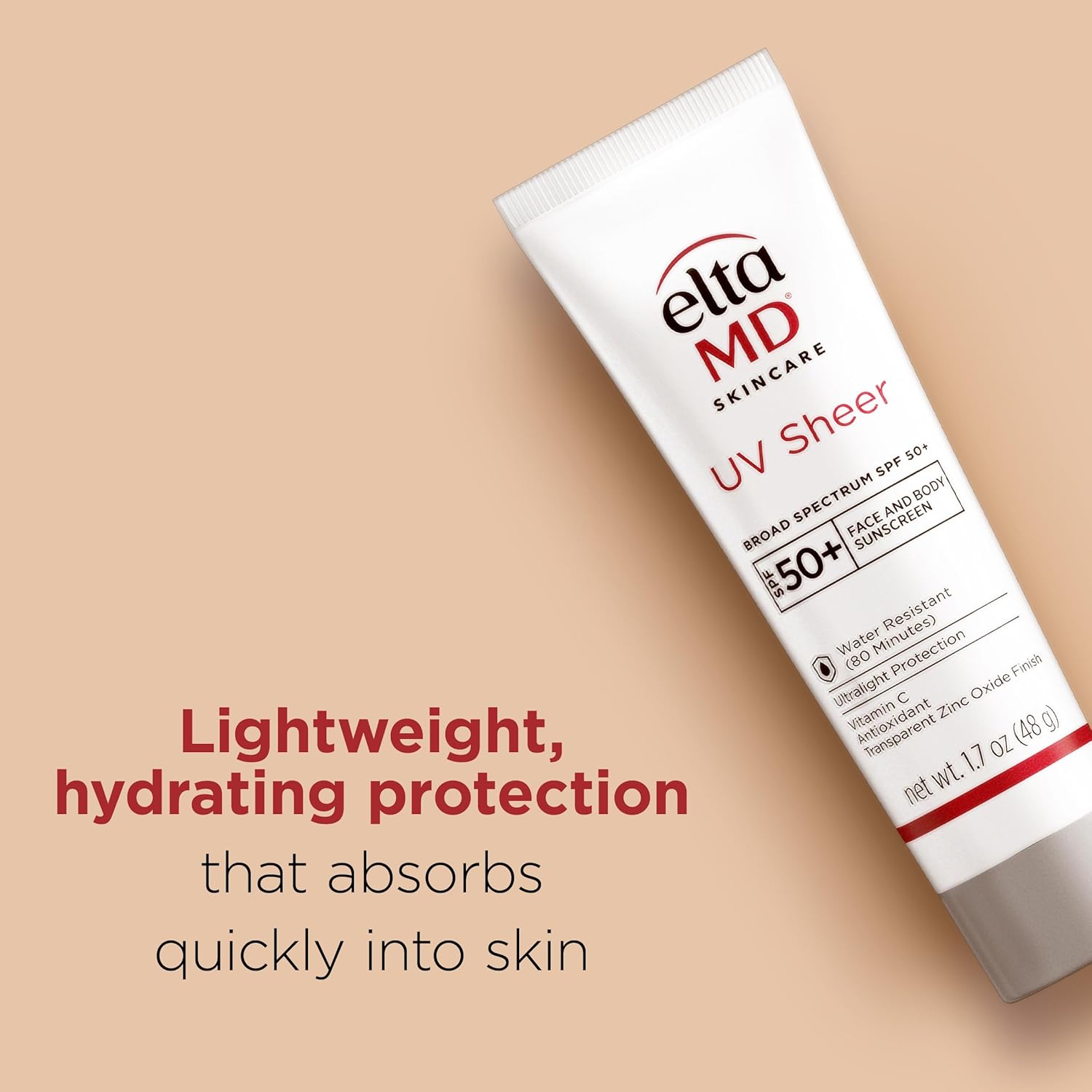 EltaMD UV Sheer Broad Spectrum SPF 50+ Face and Body Sunscreen