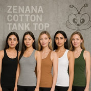 Stretchy Ribbed Knit Racerback Tank