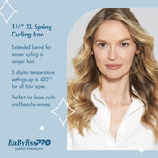 BaBylissPRO® Nano Titanium™ 1¼" Extended Barrel Curling Iron